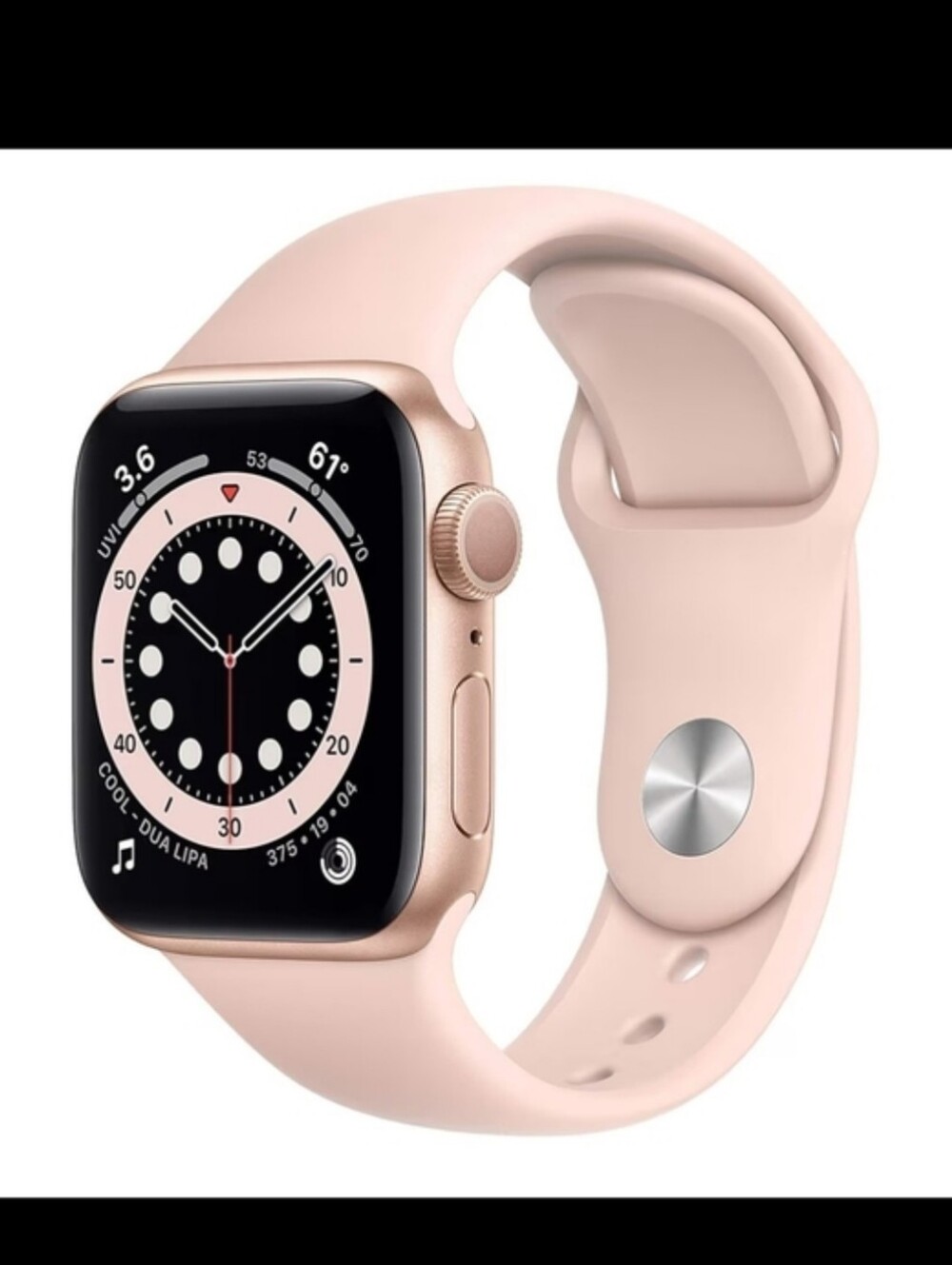 Apple Watch Series 6 (GPS, 40mm) - Gold Aluminum Case with Pink Sand Sport Band